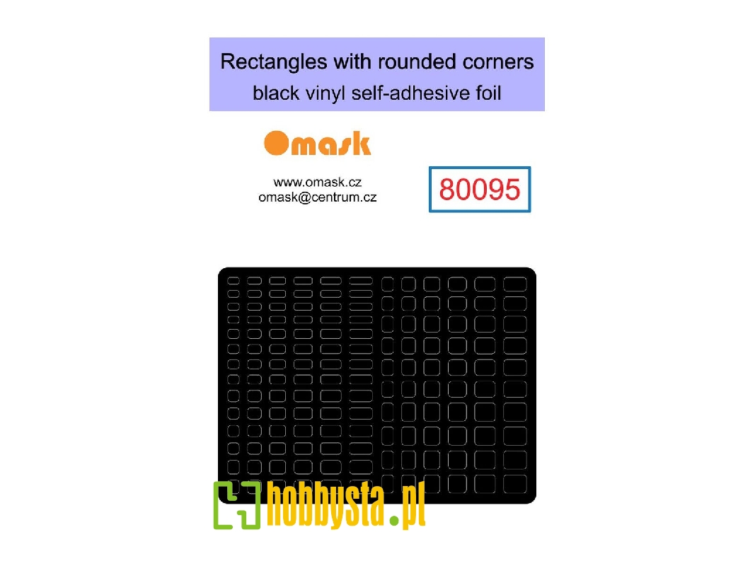 Rectangles With Rounded Corners 2-5 Mm (Self-adhesive Foil) - zdjęcie 1