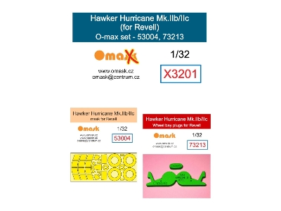 Hawker Hurricane Mk.Iib / Mk.Iic - O-max Set (For Revell Kits) - zdjęcie 1