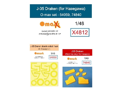 Saab J35 Draken - O-max Set (For Hasegawa Kits) - zdjęcie 1