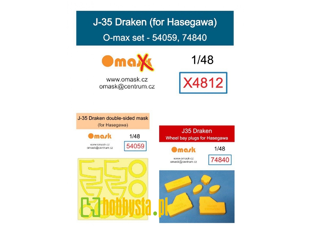 Saab J35 Draken - O-max Set (For Hasegawa Kits) - zdjęcie 1