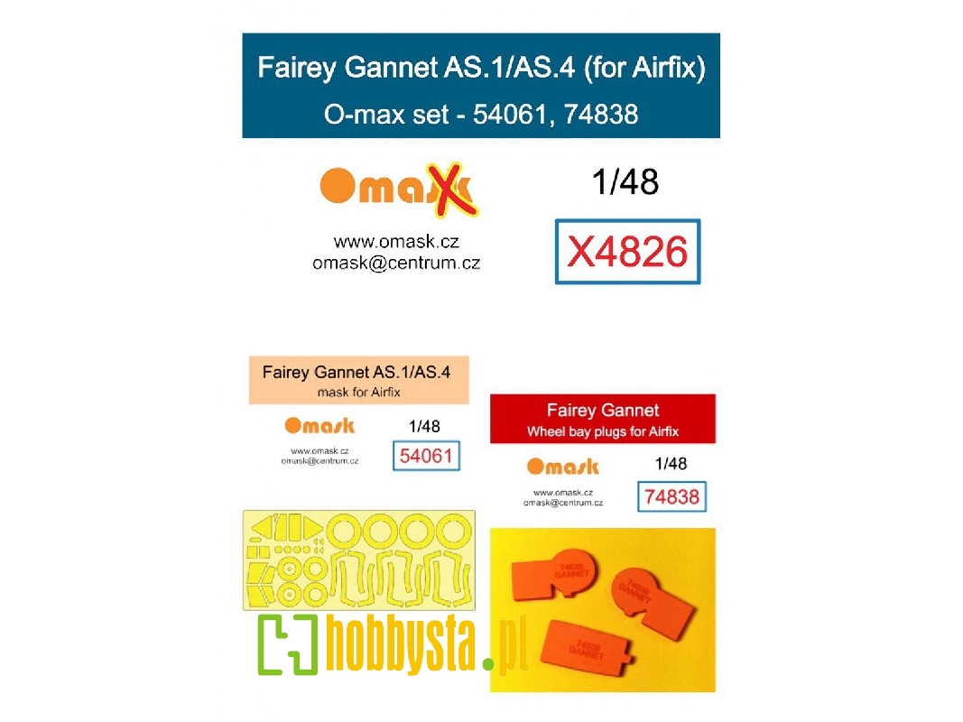 Fairey Gannet As.1 / As.4 - O-max Set (For Airfix Kits) - zdjęcie 1