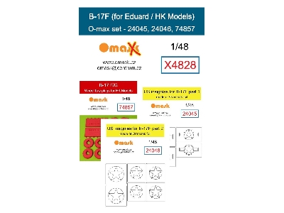 Boeing B-17 F - O-max Set (For Eduard And Hk Models Kits) - zdjęcie 1