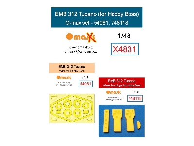 Embraer Emb 312 Tucano - O-max Set (For Hobby Boss Kits) - zdjęcie 1