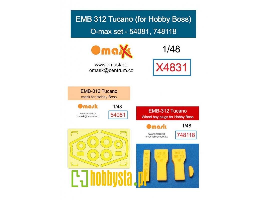 Embraer Emb 312 Tucano - O-max Set (For Hobby Boss Kits) - zdjęcie 1