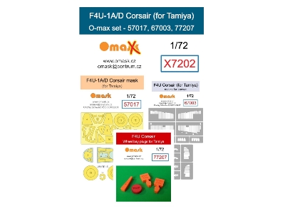 F4u-1a/D Corsair O-max Set (For Tamiya) - zdjęcie 1