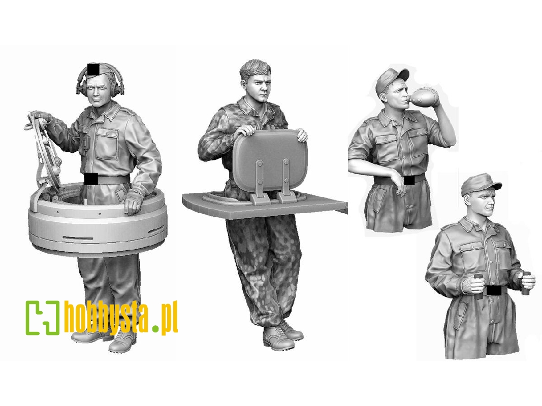 Waffen Ss Tiger I Crew Set (Operation Zitadelle / 4 Figures) - zdjęcie 1