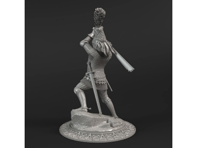 Knight With Falchon (Mid 14th Century) - zdjęcie 3