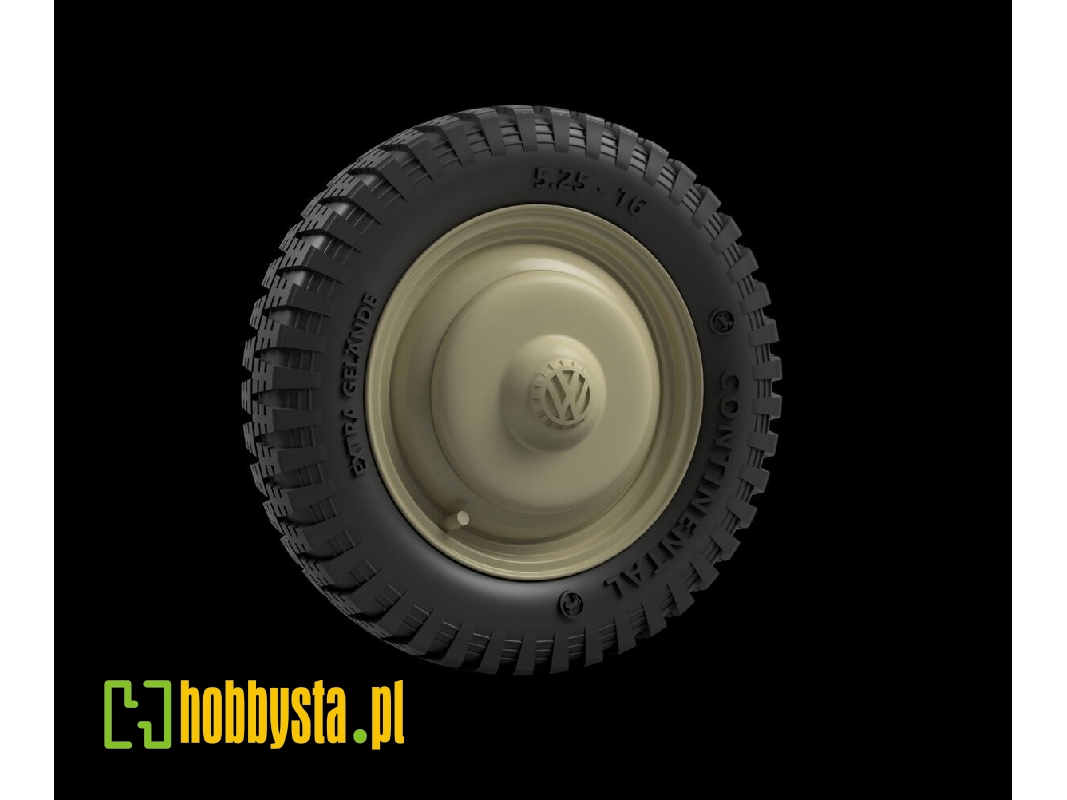 Vw Typ 82 Kubelwagen - Road Wheels With Protective Cap (Early) - zdjęcie 1