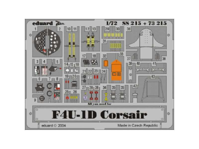 F4U-1D 1/72 - Tamiya - blaszki - zdjęcie 1 F4U-1D 1/72 - Tamiya - blaszki - zdjęcie 1