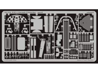  F4U-4 interior 1/32 - Trumpeter - blaszki - zdjęcie 1