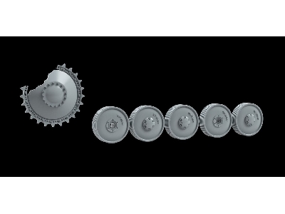 Pz.Kpfw Ii Ausf. C And F - Burn Out Wheels - zdjęcie 1