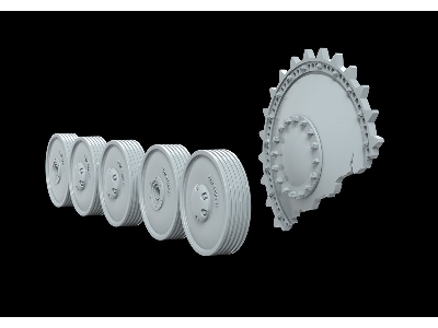 Pz.Kpfw Ii Ausf. C And F - Burn Out Wheels - zdjęcie 3