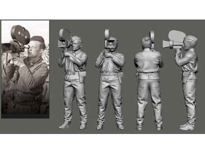 German Wwii Luftwaffe Ground Crew - Cameraman - zdjęcie 1