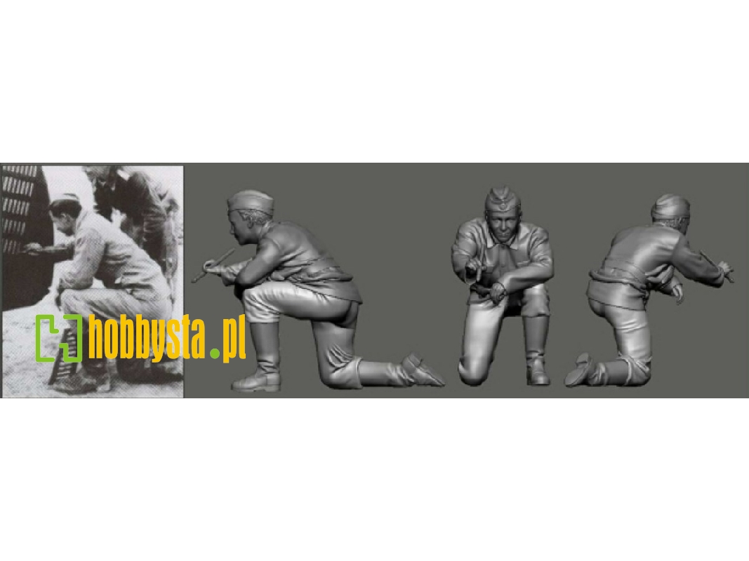 German Wwii Luftwaffe Ground Crew - Rudder Painter - zdjęcie 1