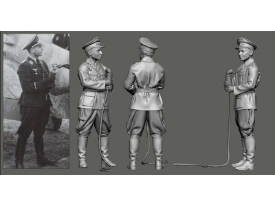 German Wwii Luftwaffe Ground Crew - Microphone Man - zdjęcie 1