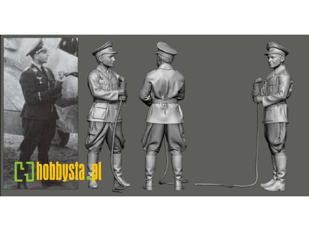 German Wwii Luftwaffe Ground Crew - Microphone Man - zdjęcie 1