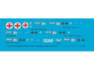 Bundeswehr Wiesel 1 And Wiesel 2 Decal Set - zdjęcie 1