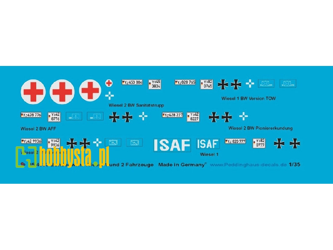 Bundeswehr Wiesel 1 And Wiesel 2 Decal Set - zdjęcie 1