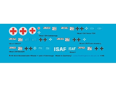 Bundeswehr Wiesel 1 And Wiesel 2 Decal Set - zdjęcie 1