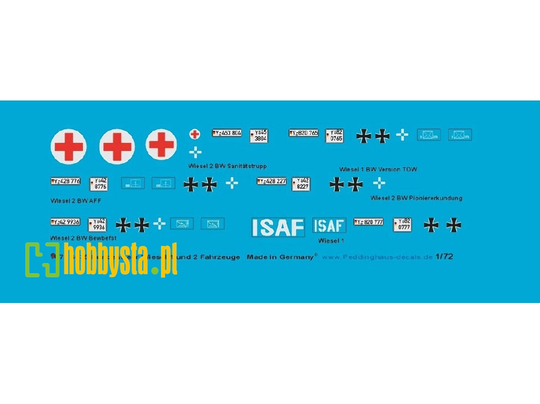 Bundeswehr Wiesel 1 And Wiesel 2 Decal Set - zdjęcie 1