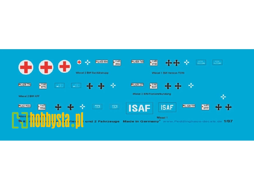 Bundeswehr Wiesel 1 And Wiesel 2 Decal Set - zdjęcie 1