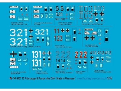 12 Vehicles & Tanks Of German Dak - zdjęcie 1