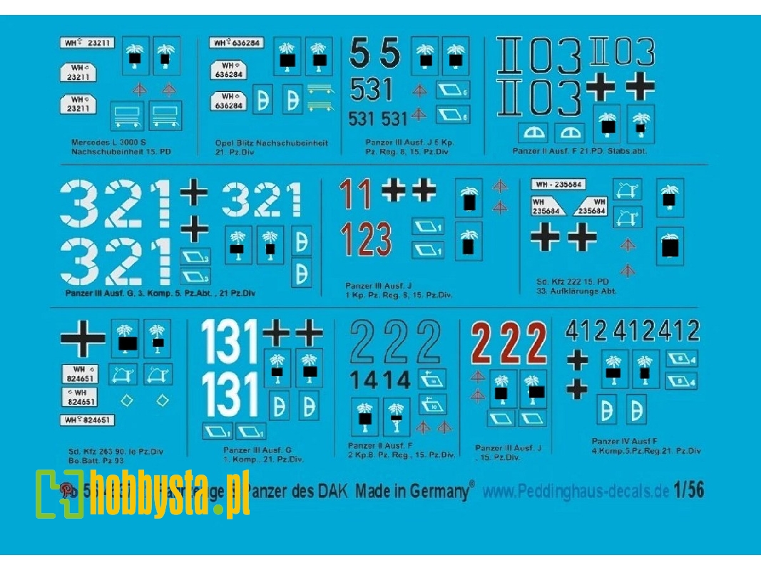 12 Vehicles & Tanks Of German Dak - zdjęcie 1