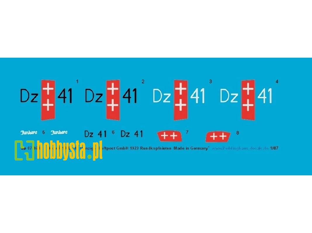 Junkers / Fokker F.13 - Dz-41 Danziger Luftpost Gmbh (1923) - zdjęcie 1