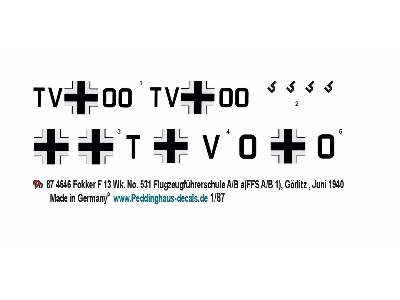 Junkers / Fokker F.13 - Wk.Nr. 531 Flying School A/B 1 (Ffs A/B 1) - Görlitz Juni 1940 - zdjęcie 1