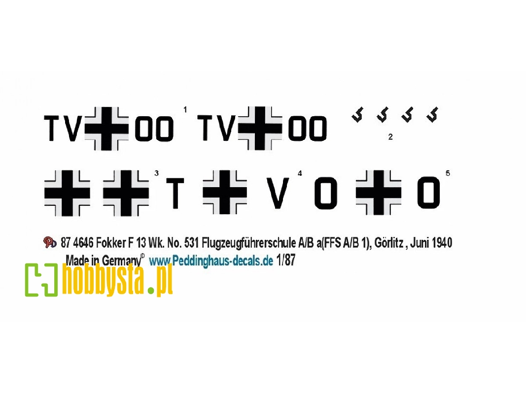 Junkers / Fokker F.13 - Wk.Nr. 531 Flying School A/B 1 (Ffs A/B 1) - Görlitz Juni 1940 - zdjęcie 1