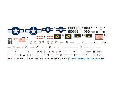 Lockhhed P-38 J-15-lo - Major Richard I Bong Pacific - zdjęcie 1