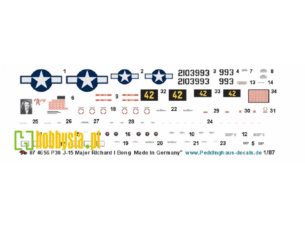Lockhhed P-38 J-15-lo - Major Richard I Bong Pacific - zdjęcie 1