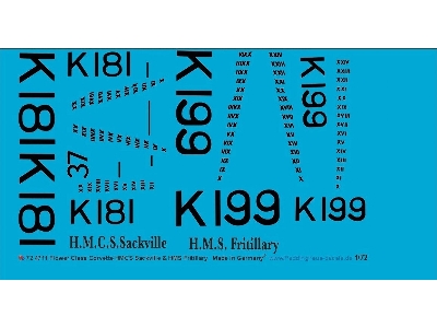 Flower Class Corvette - K181 H.M.C.S Sackville & K199   H,n.S Fritillary - zdjęcie 1