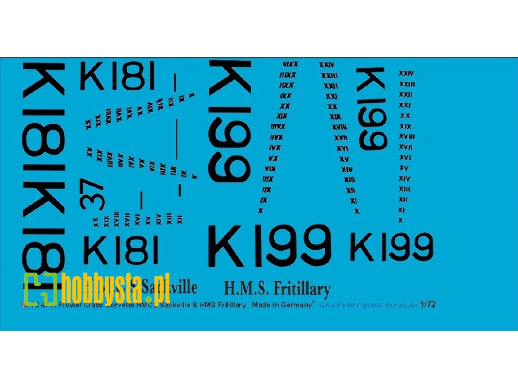 Flower Class Corvette - K181 H.M.C.S Sackville & K199   H,n.S Fritillary - zdjęcie 1