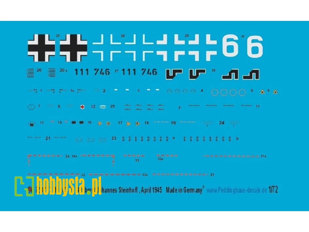 Messerschmitt Me-262 - Oberst Johannes Steinhoff Jv 44 / April 1945 - zdjęcie 1