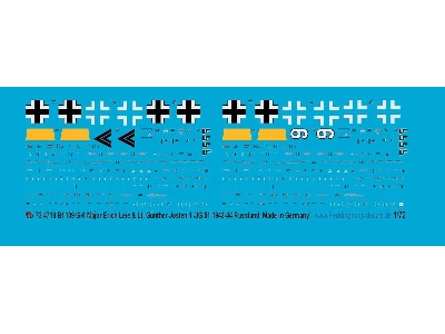 Messerschmitt Bf-109 G-6 - Major Erich Leie 1/Jg 51 & Lt GĂĽnther Josten 1./Jg 51 MĂ¶lders / Bobruisk 1944 - zdjÄ™cie 1