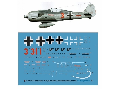 Focke Wulf Fw 190 A-8 - Fw. Konrad Bauer 5 / Jg 300 , August-september 1944, Erfurt-bindersleben - zdjęcie 1