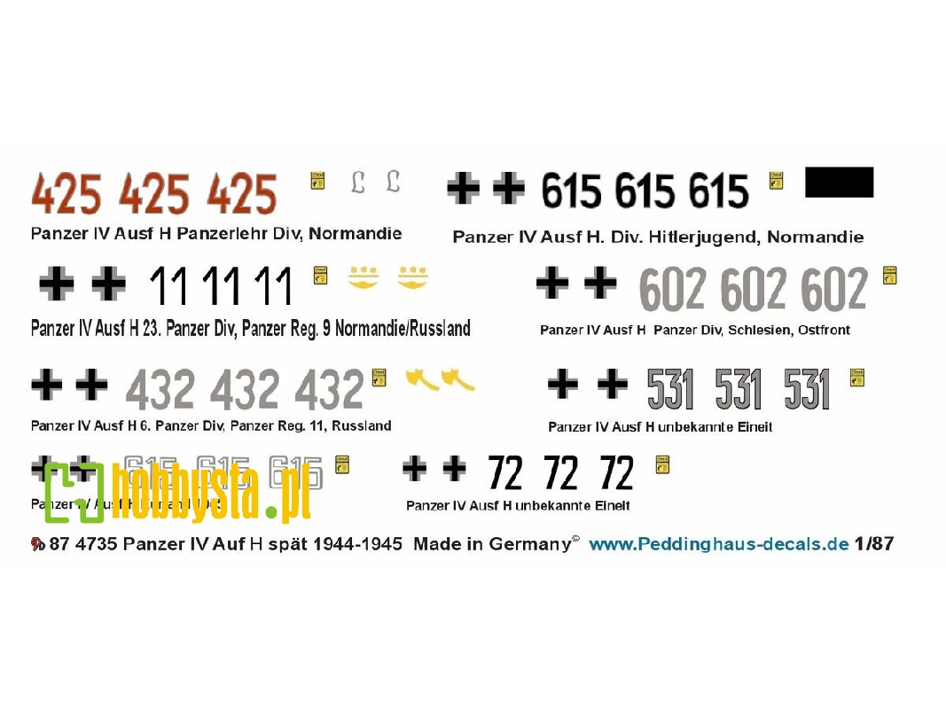 Panzer Iv Ausf.H Late (1944-1945) - zdjęcie 1