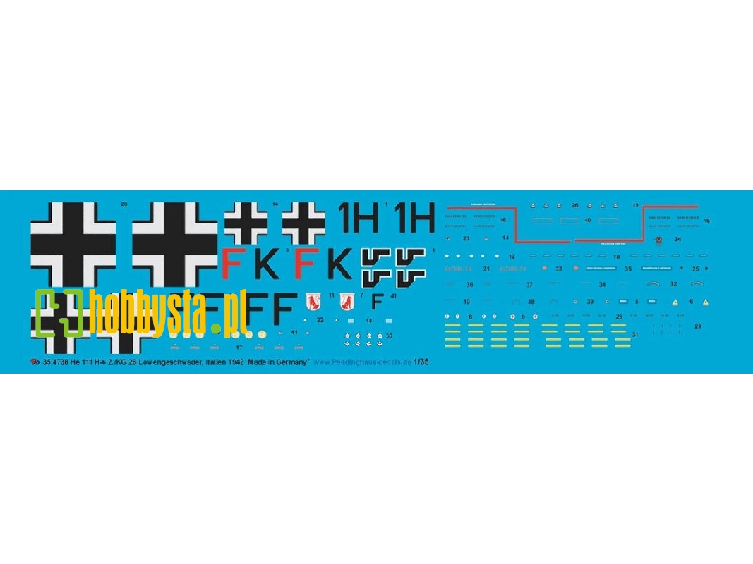 Heinkel He-111 H-6 - 2./Kg 26 LĂ¶wengeschwader, Italy 1942 - zdjÄ™cie 1
