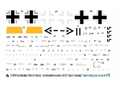 Oberstleutnant Dietrich Hrabak Geschwaderkommodore Jg 52 - zdjęcie 1