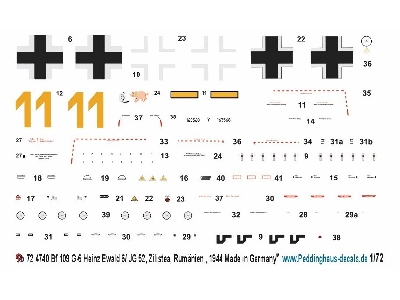 Messerschmitt Bf-109 G-6 - Heinz Ewald 6 / Jg 52, Zilistea/ Romanien, June 1944 - zdjęcie 1