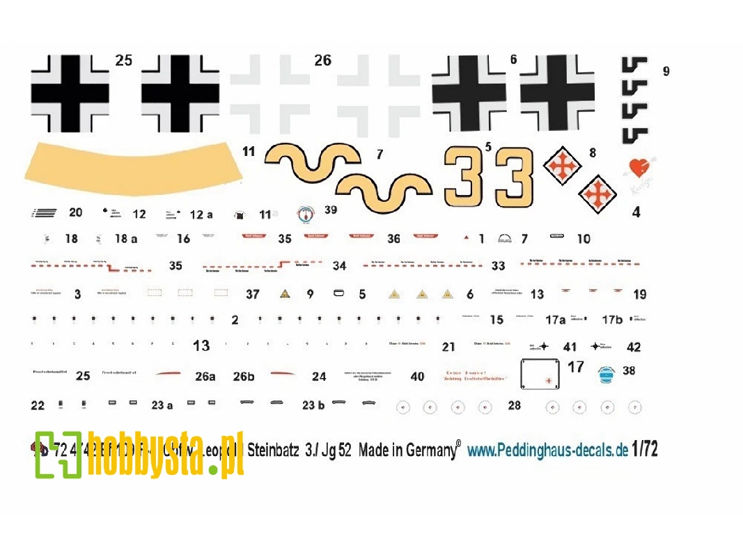 Messerschmitt Bf-109 F-4 - Obfw. Leopold Steinbatz 3. Jg 52 , Juni 1942 - zdjęcie 1