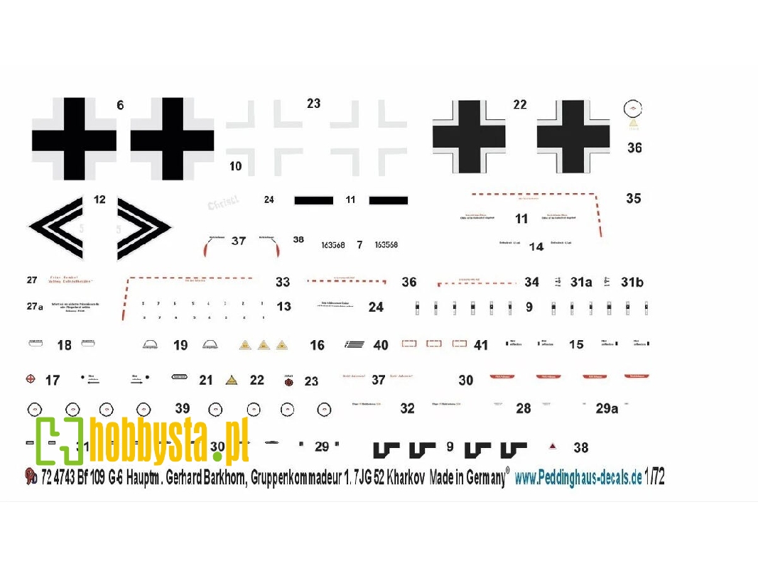Messerschmitt Bf-109 G-6 - Hauptmann Gerhard Barkhorn / 1 Jg 52 Karkov - zdjęcie 1