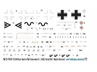 Messerschmitt Bf-109 G-6 - Htpm. Günther Rall Kommodore Iii . / Jg 52, Autumn 1943 - zdjęcie 1