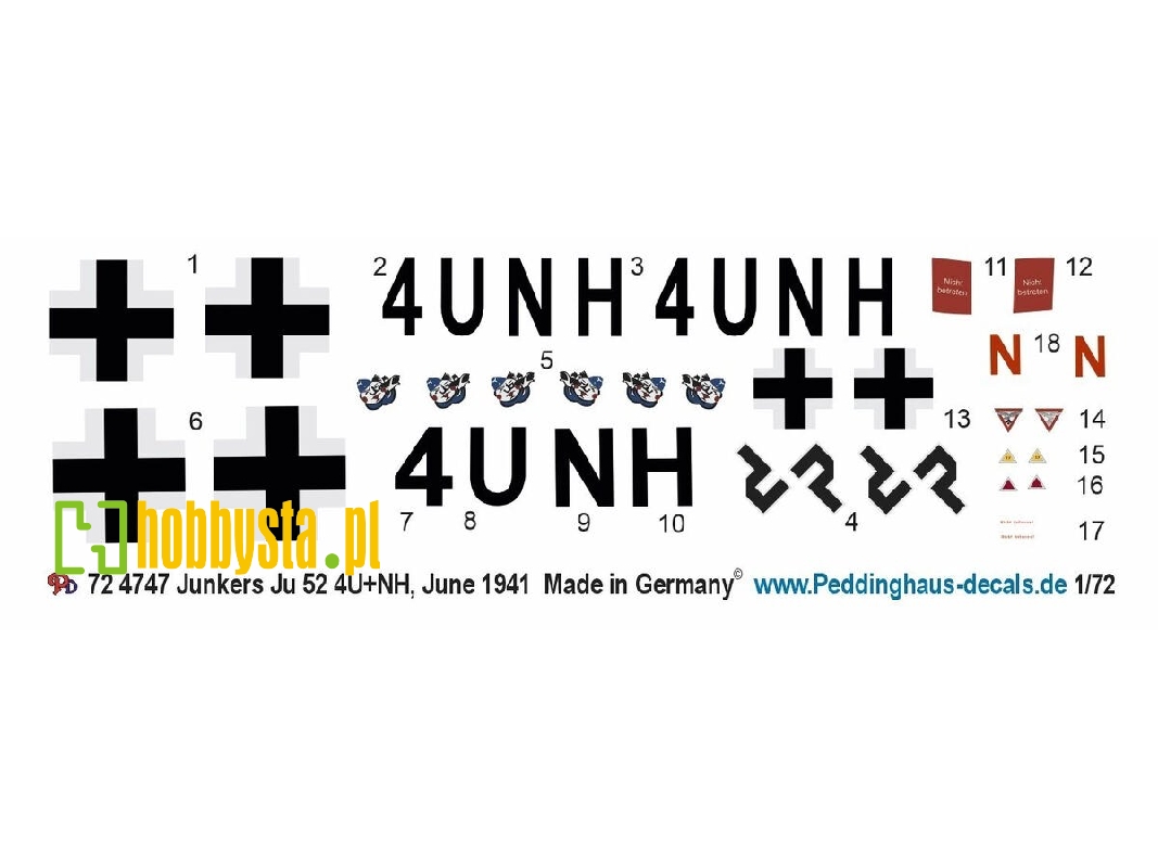 Junkers Ju-52 - 4u+nh  1.(F)/123 (Derna / Libya / Northern Africa - June 1941) - zdjęcie 1