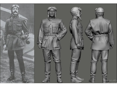 French Wwi Balloon Busters - Armand De Turenne - zdjęcie 1
