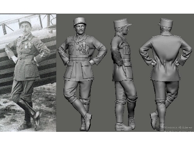 French Wwi Spad Aces - Henri Hay De Slade - zdjęcie 1