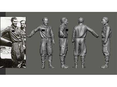 Gergerman Wwii Jg54 Aces Fw-190 Pilots - Heinrich Sterr - zdjęcie 1