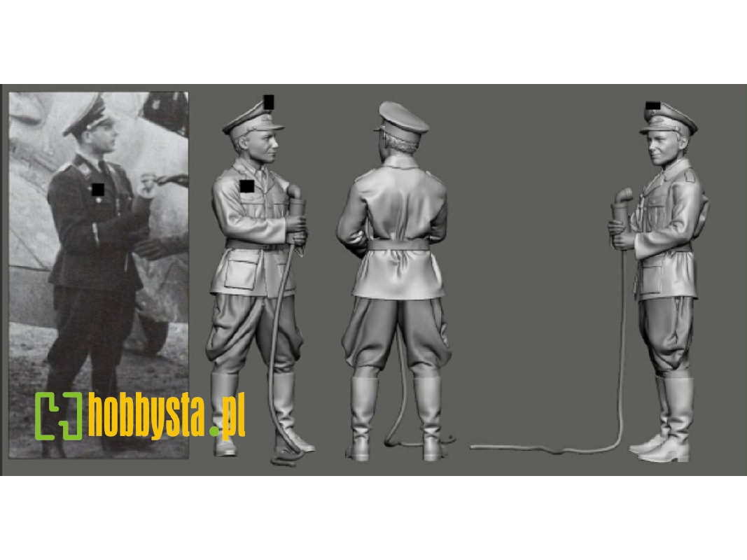 German Wwii Luftwaffe Ground Crew - Microphone Man - zdjęcie 1