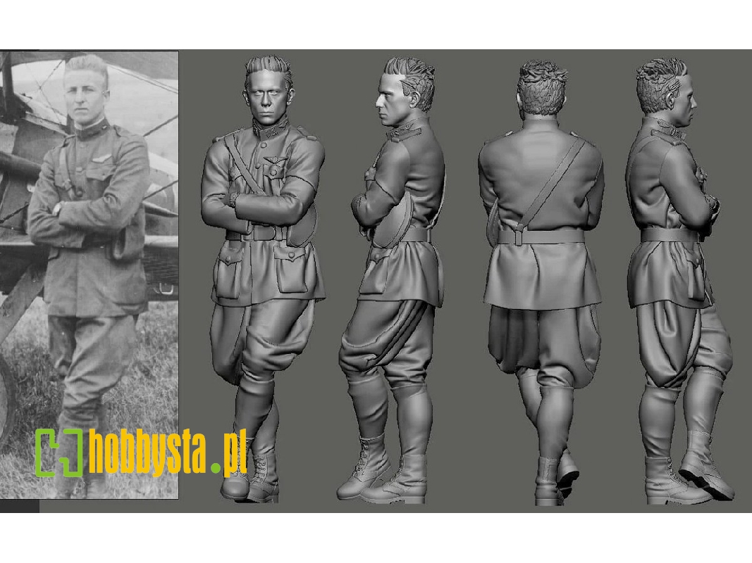 Us Wwi Aces Part 1 - 1st Pursuit Group - Frank Luke (1 Figure / 3d-printed) - zdjęcie 1